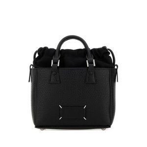 Maison Margiela Men Black Leather 5Ac Handbag